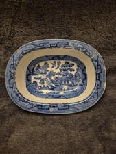 Willow Pattern Oval Shaped