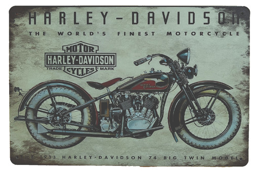 Harley 1933 big twin - big, sign