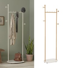 Oval Marble Base Clothes Rack