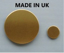 Quality ROUND BRASS BLANK discs 1.5mm thick choose size/amount genuine UK MADE~