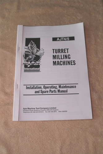 Ajax turret milling machines - ajax,