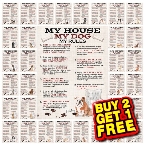House dog rules metal - my,