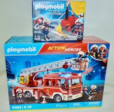 NEW x 2 Playmobil FIRE ENGINE