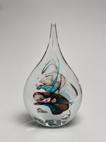 Handmade glass teardrop - handmade,