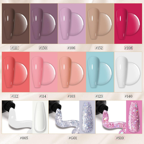 Gel nail polish - gel, set