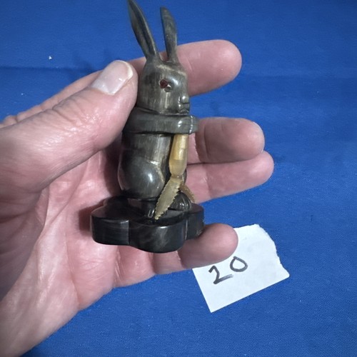 Vintage rabbit with carrot - rabbit,