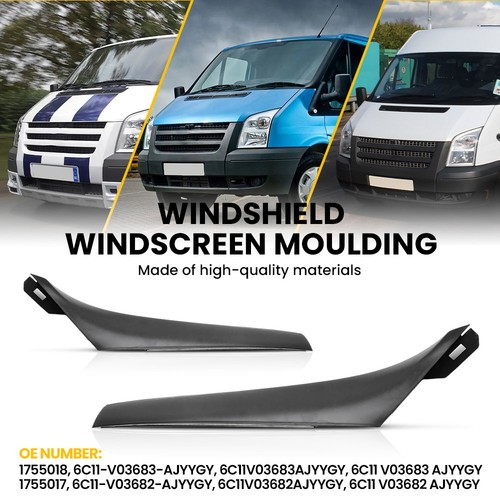 Pair front windscreen moulding - pair,