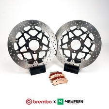 Brembo Front Brake Discs and Newfren TS1 Pads fits Yamaha FJR 1300 AS 2013-2019