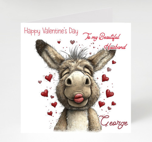 Personalised funny donkey - personalised,