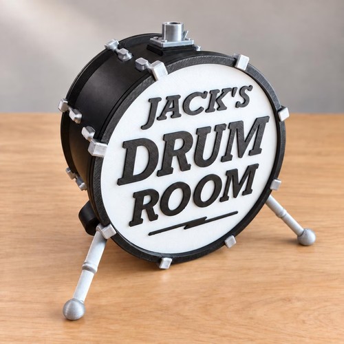 Personalised mini kick drum - mini,