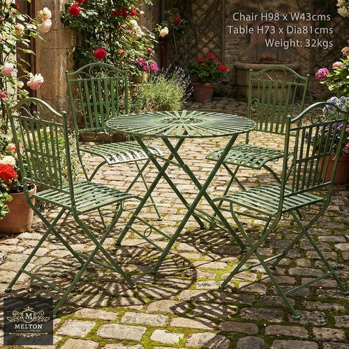 Green metal french - french, garden
