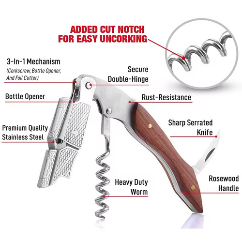 Wine opener corkscrew bottle - opener,