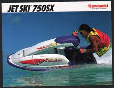 Kawasaki "750SX" Jet Ski Brochure Leaflet