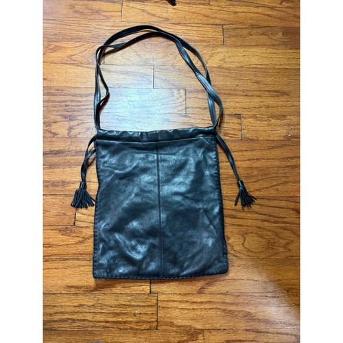 Hype black leather crossbody - hype,
