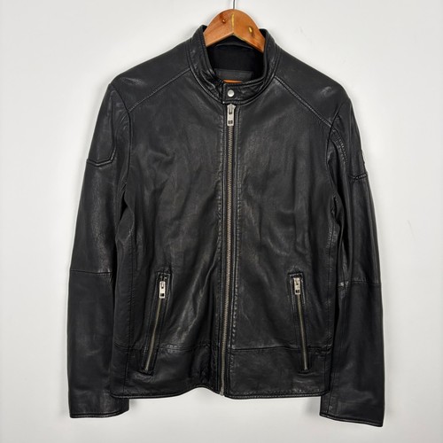 Hugo boss mens leather jacket - hugo,