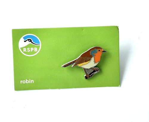 Rspb robin enamel pin badge - rspb,