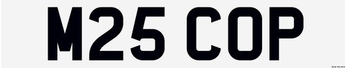 Cop plate dvla certificate - plate, on