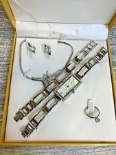 Philip Mercier Set Boxed Watch, Necklace, Earring Ring and Bracelet    