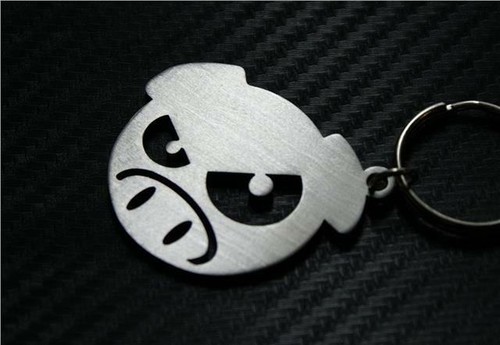 Evil manga pig keyring - manga, drift