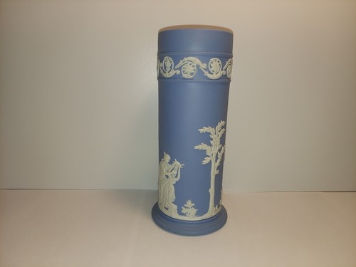 Wedgwood jasperware blue tall - wedgwood,