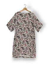 Masai Short Sleeve Tunic Dress floral Pink print Size S Nabi relaxed midi fit
