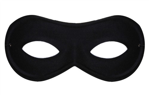 Black domino eye - black,
