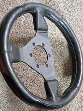 Leather steering wheel - wheel, 300mm