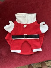 Christmas Santa Dog suit (Medium) 26cm Shoulder To End. Soft Felt