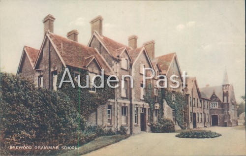 Vintage brewood grammar school - brewood,