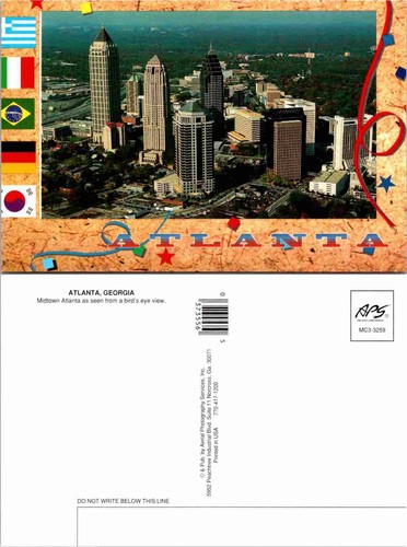 Postcard aerial view - postcard,