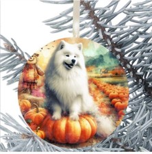 Samoyed Dog Hanging Bauble