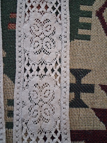 Antique bobbin torchon lace - antique,