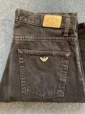 ARMANI J14 BRUSHED COTTON JEANS NAVY .SIZE W34 L32