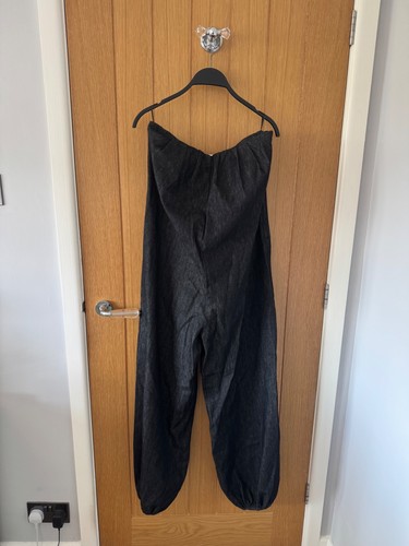 Bnwt zara blue strapless denim - zara,