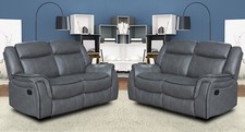 Grey Leather Gel Recliner 3