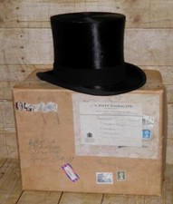 Vintage Boxed Black Fur Felt