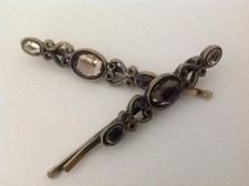 Hair Clip Art Deco Style Stone