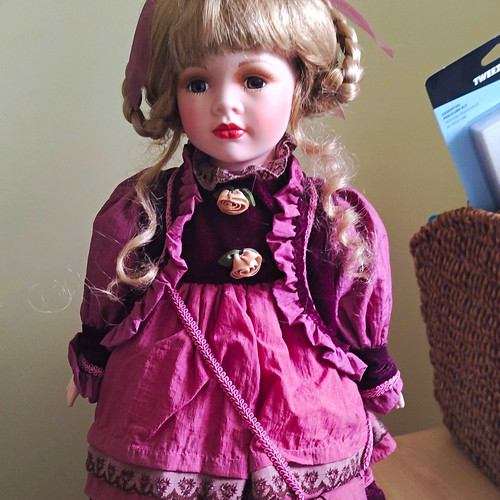 Porcelain girl doll light - porcelain,