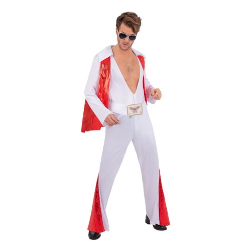 Elvis mens costume - mens, jumpsuit