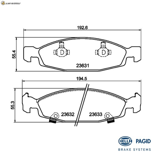 Brake pad set disc - pad,
