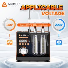 ANCEL JC200 Fuel Injector Tester 110V/220V Built-in Air Pump For Car Motorcycle