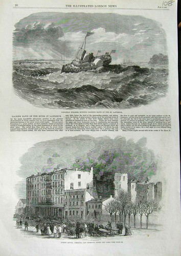 Old antique print 1863 - antique,