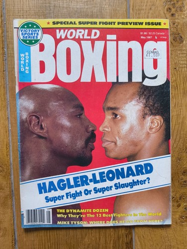 Hagler leonard 1987 world - leonard,