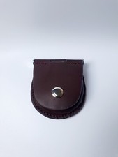 Leather pocket watch - watch, pouch