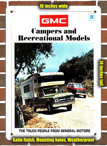 Metal sign 1971 - -, gmc