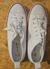 ? Primark White Ladies Sneakers – Size 6 – Casual Trainers – Brand New ✅