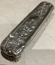 Antique Sterling Silver Hair Brush. Charles Penny Brown. Birmingham 1909