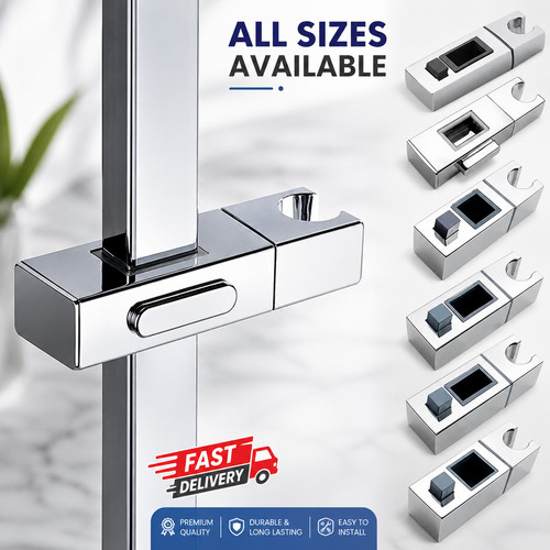 Square pipe shower head - head, holder