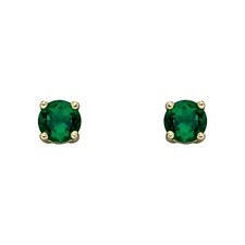 Natural Emerald May Stud