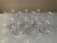 6 BACCARAT VENCE PATTERN WINE
